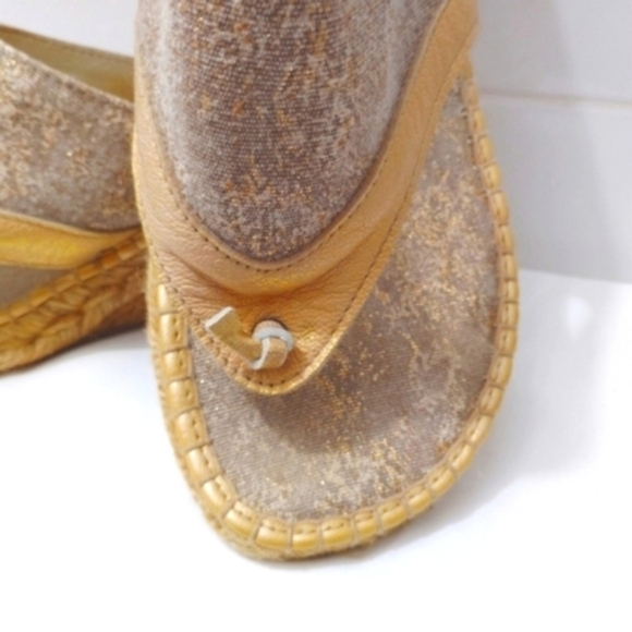 CLEARANCE Andre Assous Espadrilles Annette Wedge Sandals Bronze Toast US 10 - Picture 9 of 13